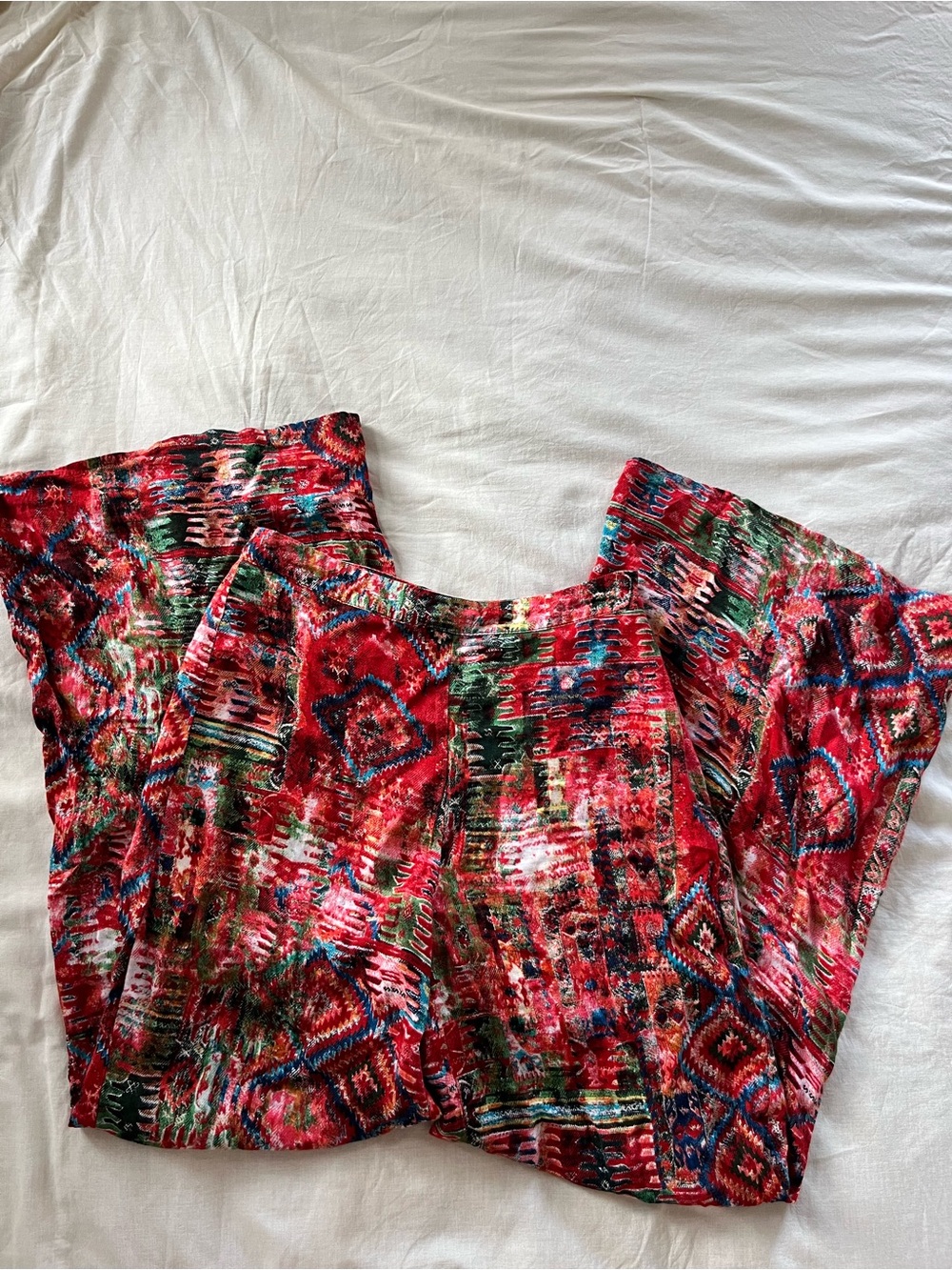 Chelsea & Violet Red Multi-Color Wide-Leg Jumpsuit